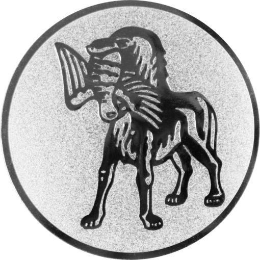 Emblem "Jagdhund"Ø25mm silber